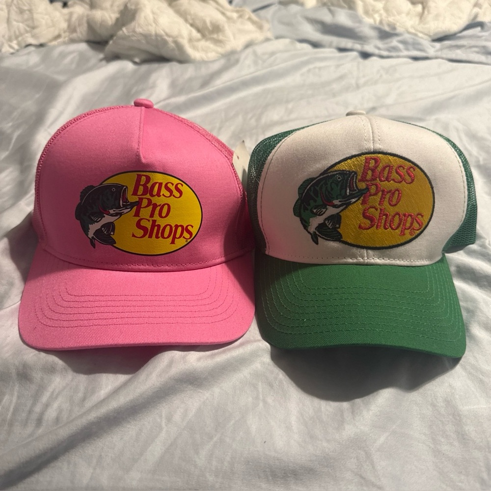 Bass Pro Shops Pink and Green Cap
